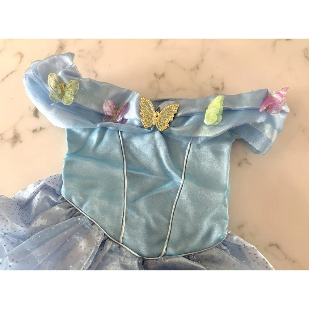 Disney Cinderella Ella's Blue Dress Child Deluxe Halloween Costume Dress Up 4-6